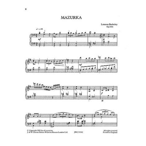 Lennox Berkeley: Mazurka Op.101b
