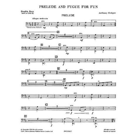 Playstrings Moderately Easy No. 8 Prelude And Fugue For Fun (Hedges)