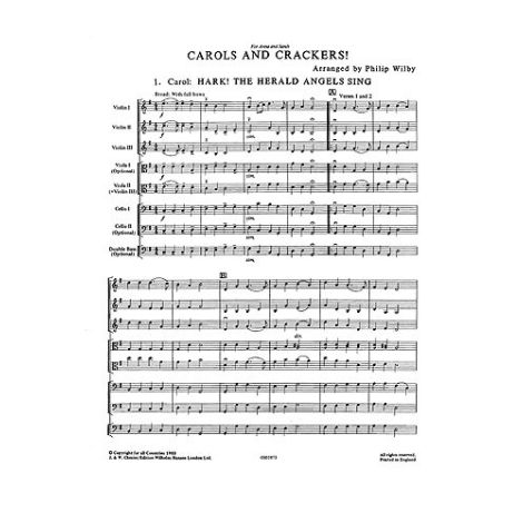 Playstrings Easy No. 14: Carols And Crackers (Wilby)