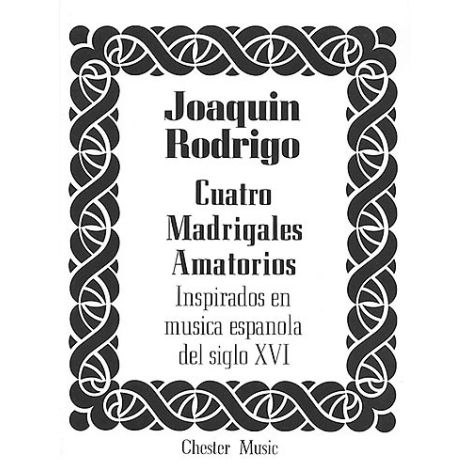 Rodrigo: Cuatro Madrigales Amatorios Medium Voice And Piano