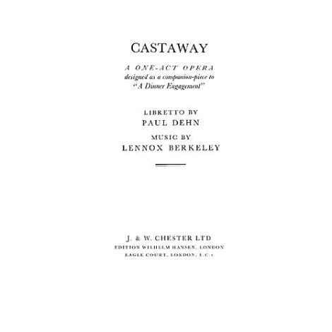 Lennox Berkeley: Castaway Op.68 (Libretto)