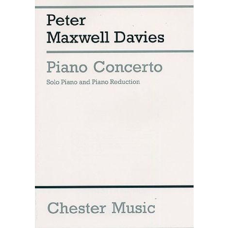 Peter Maxwell Davies: Piano Concerto (2 Piano Score)