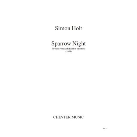 Simon Holt: Sparrow Night (Study Score)