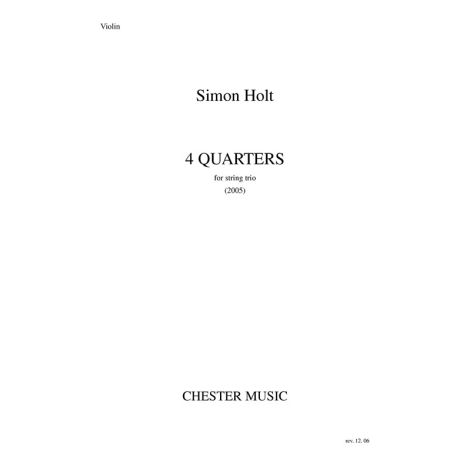 Simon Holt: 4 Quarters (Parts)