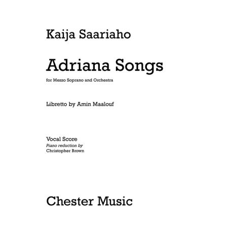 Kaija Saariaho: Adriana Songs (Full Score)
