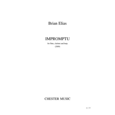 Brian Elias: Impromptu - Flute/Clarinet/Harp