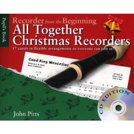 John Pitts: Recorder From The Beginning - All Together Christmas Recorders (Book/CD)