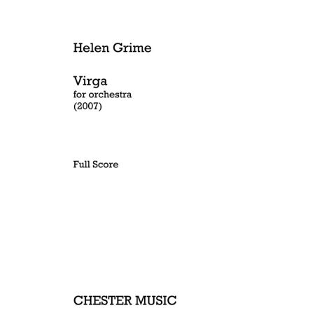 Helen Grime: Virga (Score)