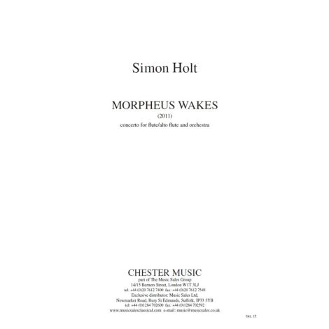 Simon Holt: Morpheus Wakes (Study Score)