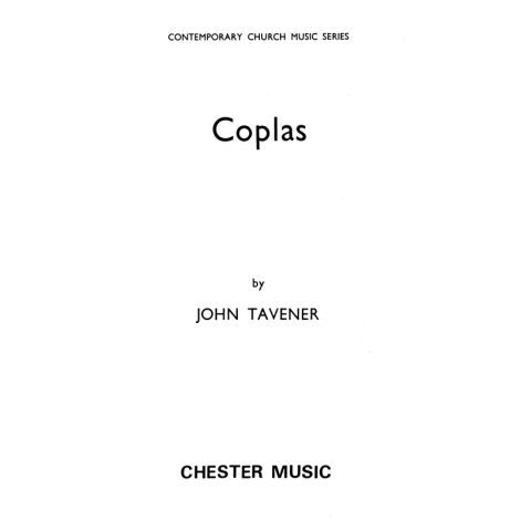 John Tavener: Coplas (Vocal Score/CD)