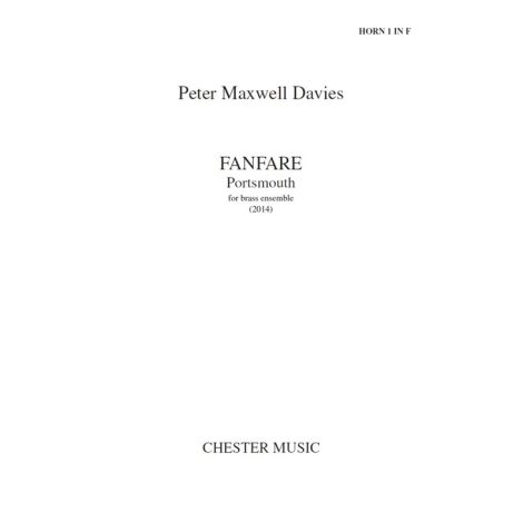 Peter Maxwell Davies: Fanfare; Portsmouth (Score)