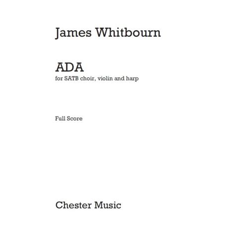 James Whitbourn: Ada (Full Score/Parts)