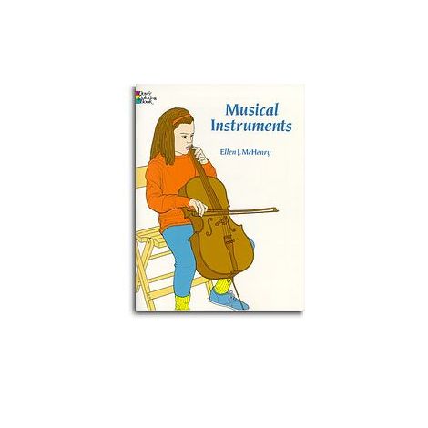 Musical Instruments Colouring Book
