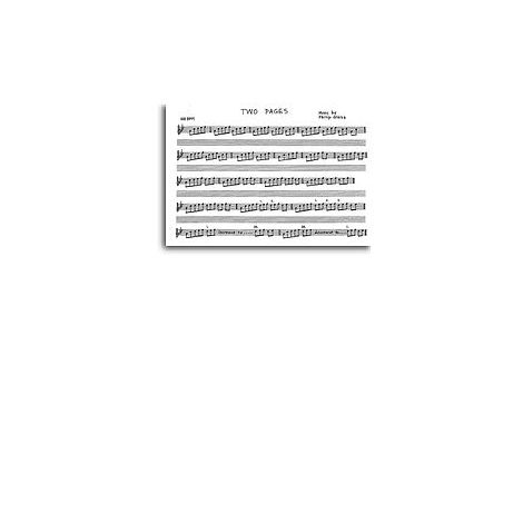 Glass: Two Pages For Piano