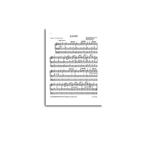 William Boyce: Gavot From Symphony No. 4 (Organ)