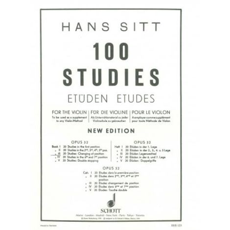 Sitt: 100 Studies Volume 3 (20 Studies Changing o