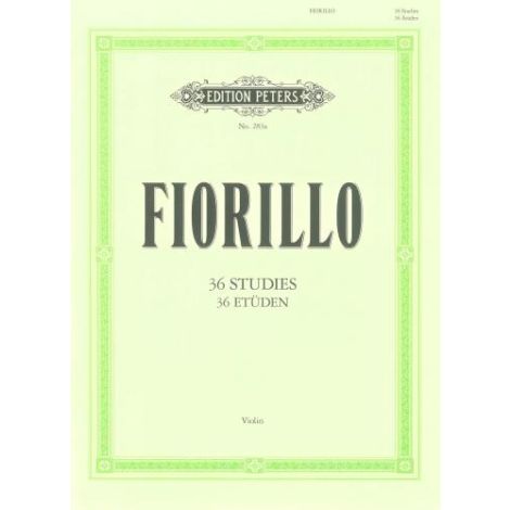 Fiorillo: 36 Studies (Etuden) (Edition Peters)