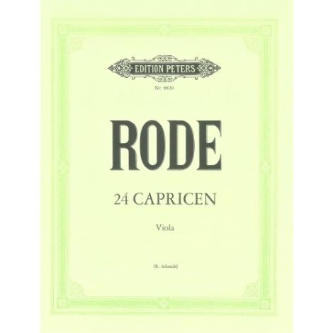 Rode: 24 Caprices (Viola Solo) (Edition Peters)