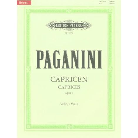 Paganini: 24 Caprices Op.1 (Violin Solo) (Edition Peters)