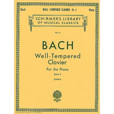 Johann Sebastian Bach: Well-Tempered Clavier For The Piano Book II