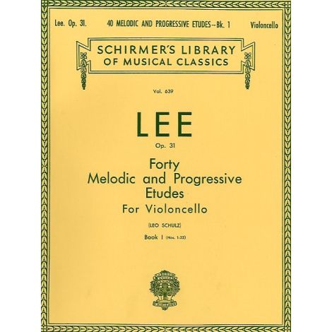 Sebastian Lee: 40 Melodic And Progressive Etudes For Cello Op.31 Book 1 (Nos.1-22)