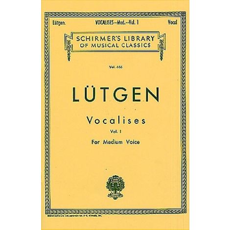 Lutgen: Vocalises Book 1 (Medium Voice)- 20 Daily Exercises