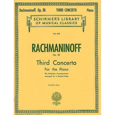 Sergei Rachmaninov: Piano Concerto No.3 Op.30 (2 Piano Score)
