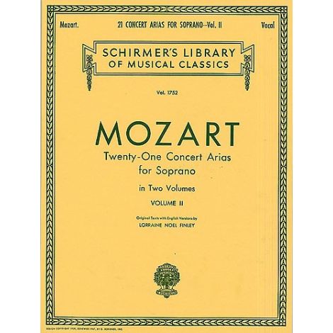 W.A. Mozart: Twenty-One Concert Arias For Soprano Volume II