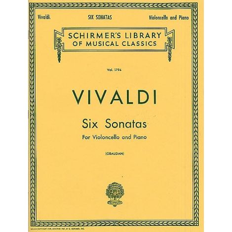 Antonio Vivaldi: Six Sonatas For Cello