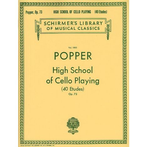David Popper: High School Of Cello Playing Opus. 73