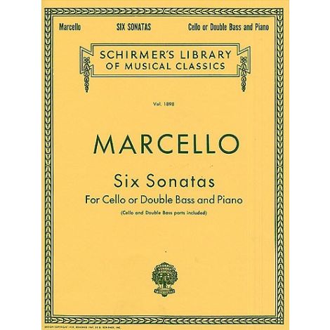 Benedetto Marcello: Six Sonatas For Cello Or Double Bass