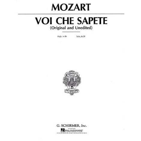 W.A. Mozart: Voi Che Sapete (The Marriage Of Figaro) - Medium Voice