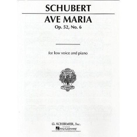 Franz Schubert: Ave Maria (Low Voice)