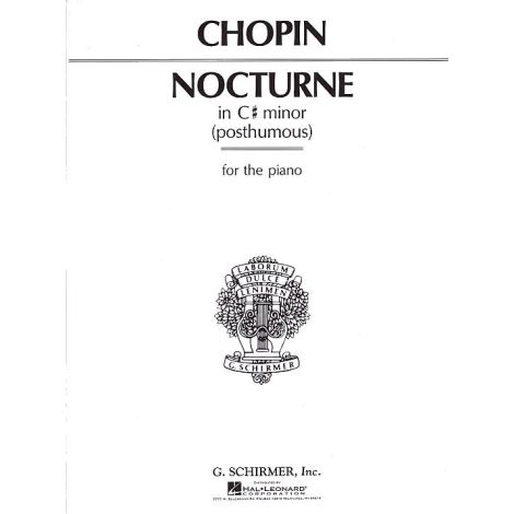 Frederic Chopin: Nocturne In C Sharp Minor (Posthumous)