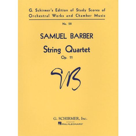 Samuel Barber: String Quartet Op.11 (Score)