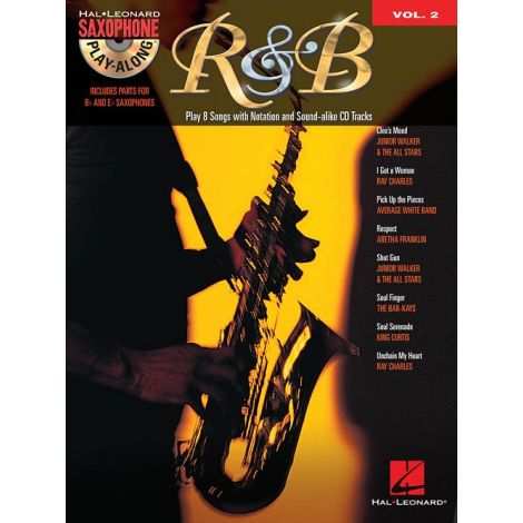 Saxophone Play-Along Volume 2: R&B (Book/CD)