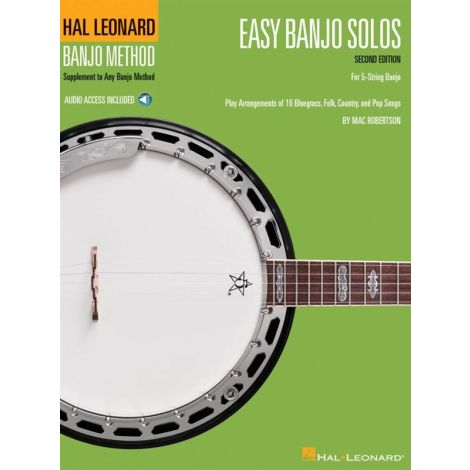 Easy Banjo Solos For 5-String Banjo - Second Edition (Book/Online Audio)