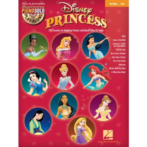 Beginning Piano Solo Play-Along Volume 10: Disney Princess