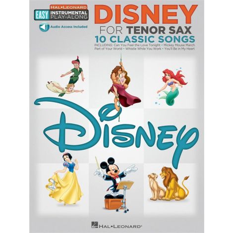 Tenor Sax Easy Instrumental Play-Along: Disney (Book/Online Audio)