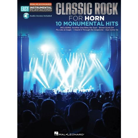 Horn Easy Instrumental Play-Along: Classic Rock (Book/Online Audio)