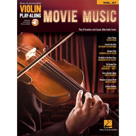 Violin Play-Along Volume 57: Movie Music (Book/Online Audio)