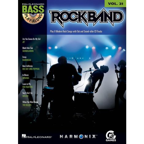 Bass Play-Along Volume 21: Rock Band