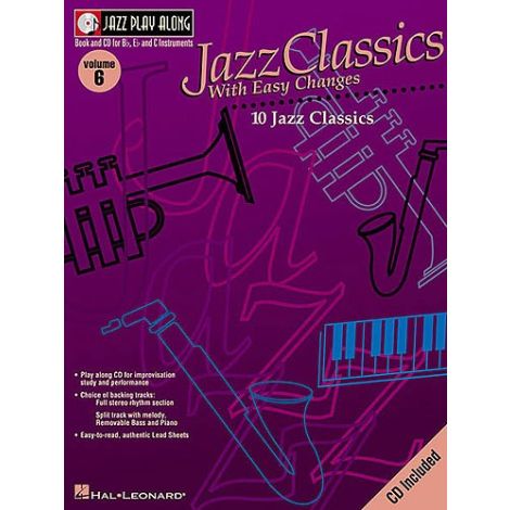 Jazz Play Along: Volume 6 - Jazz Classics With Easy Changes