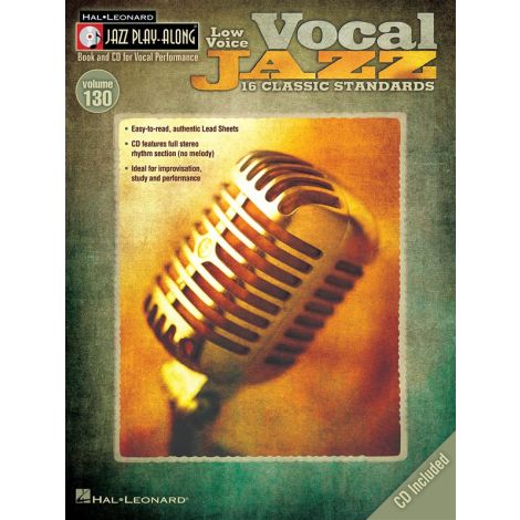 Jazz Play-Along Volume 130: Vocal Jazz (Low Voice)