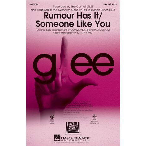 Adele: Rumour Has It/Someone Like You (Choral Mash-up From Glee)