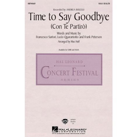 Andrea Bocelli/Sarah Brightman: Time to Say Goodbye (Con Te Partiro) - SSAA