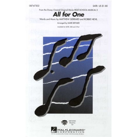 Matthew Gerrard And Robbie Nevil: All For One - SATB