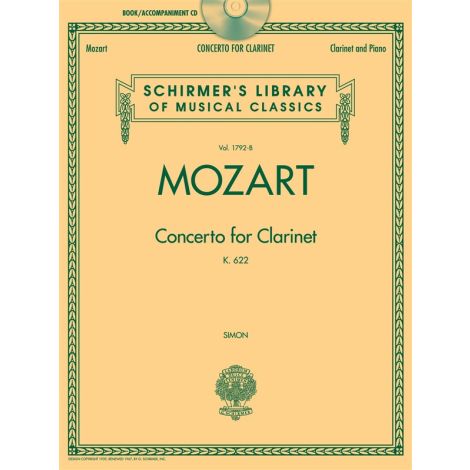 W.A. Mozart: Concerto For Clarinet K.622 - Clarinet/Piano (Book/CD)