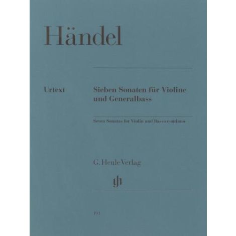 Handel: 7 Sonatas For Violin And Basso Continuo (Henle Urtext)