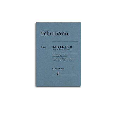 Robert Schumann: Twelve Poems Op. 35, Set Of Songs On Texts By Kerner (High/Medium Voice) (Henle Urtext)